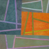 Abstract Contemporary Textile Painting - Art Quilt - Structures #29 ©2012 Lisa Call